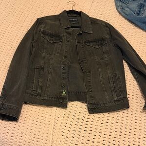 Psycho Bunny Dark Gray Denim Jacket